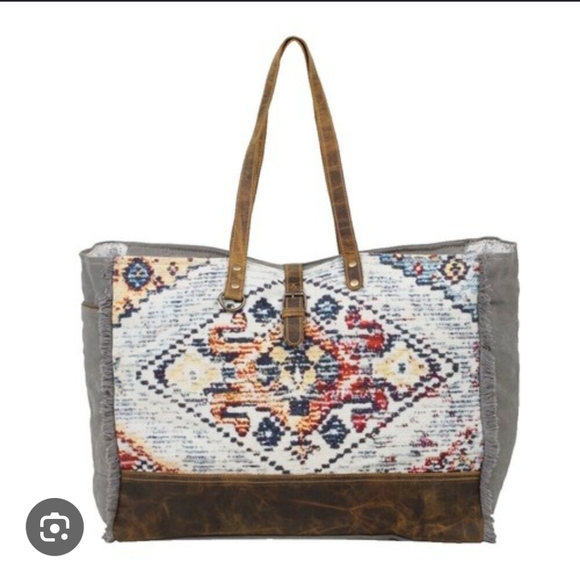 Myra Bag Handbags - Myra Large Oversized Southwestern Tapestry Dreamy Affair Weekender Tote Bag NWT